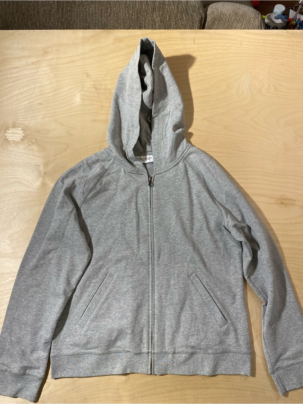 Kim Rogers Gray Zip-Up Hoodie Jacket Medium (RT)
